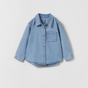 Zara denim button up